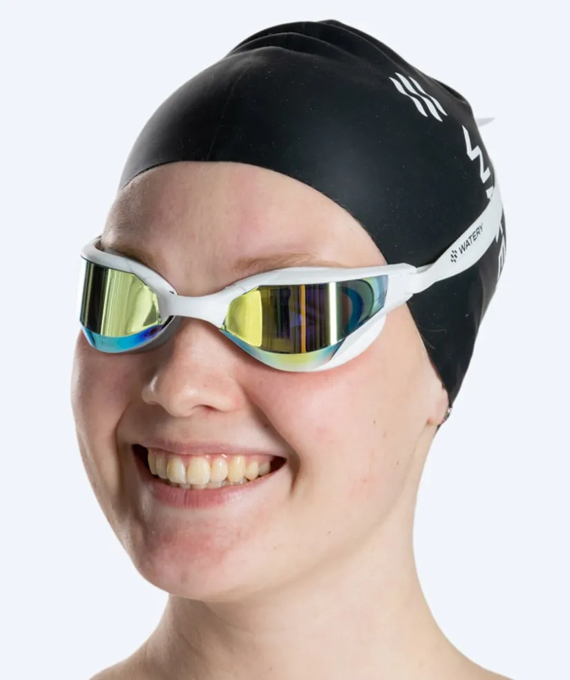 Online Watery svømmebriller - Instinct Ultra Mirror - Hvid/guld