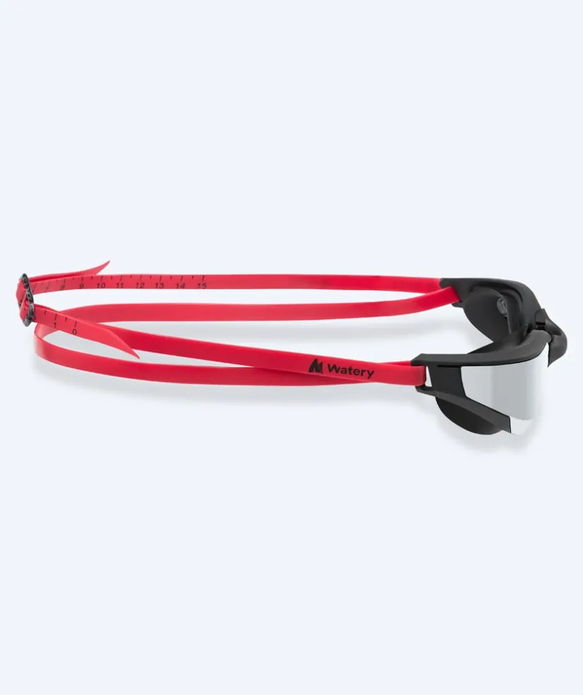 Sale Watery svømmebriller - Instinct Ultra Mirror - Rød/sølv