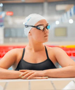 Best Watery svømmebriller - Proflex Swedish Mirror - Sort/guld