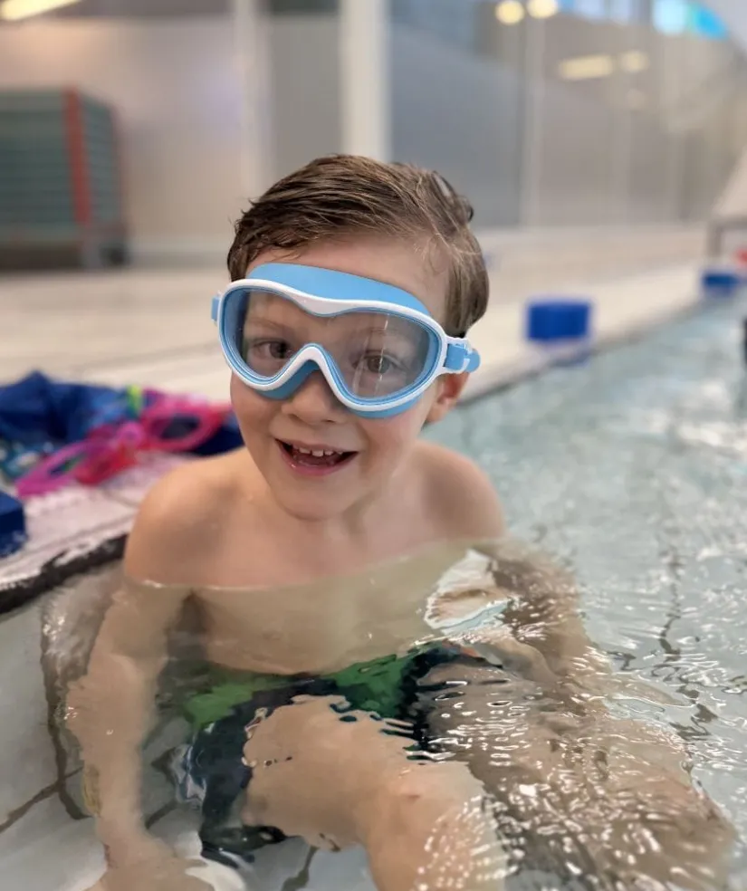 Discount Watery svømmebriller til børn - Bradford - Blå/hvid
