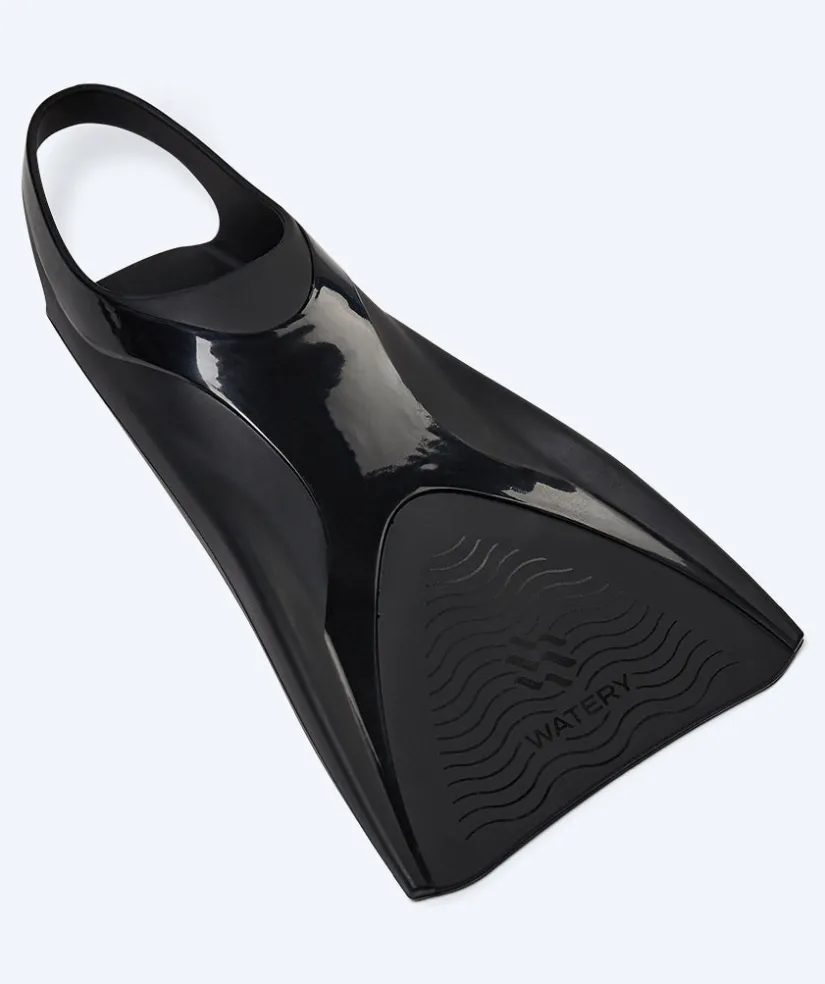 Best Watery svømmefødder - Cardinal Powerfin Pro - Sort