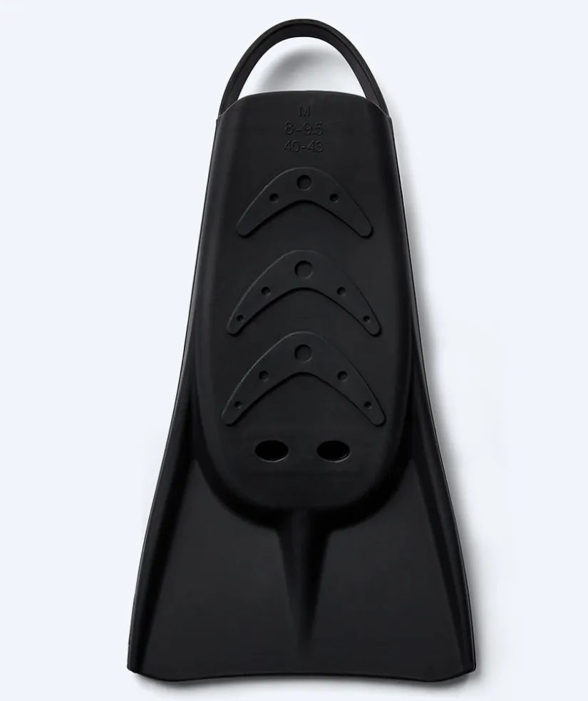 Best Watery svømmefødder - Cardinal Powerfin Pro - Sort