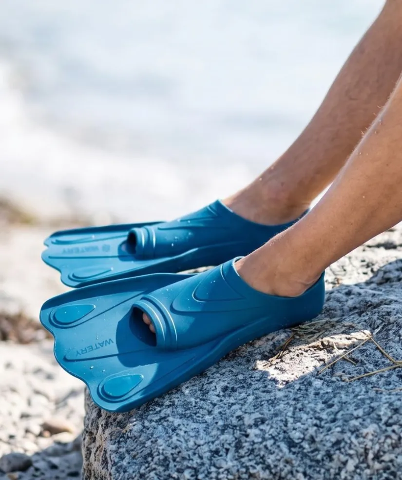 Online Watery svømmefødder til voksne - Leander - Mørkeblå