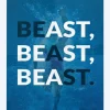 Discount Watery svømmeplakat - Be A Beast!