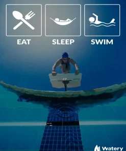 Sale Watery svømmeplakat - Eat - Sleep - Swim