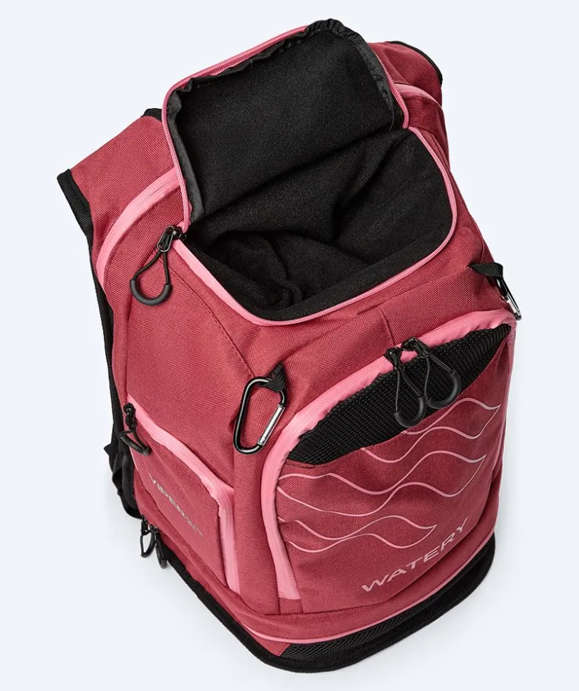 Best Watery svømmetaske - Viper Elite 45L - Rød/lyserød