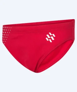 Hot Watery trekantede badebukser til drenge - Budgie Eco - Red Sporty