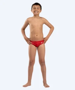 Hot Watery trekantede badebukser til drenge - Budgie Eco - Red Sporty