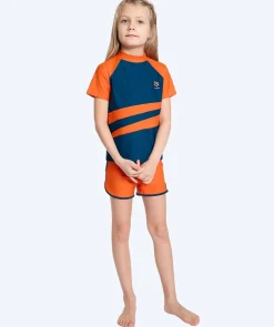 Watery UV-badeshorts til børn - Manami - Orange/blå