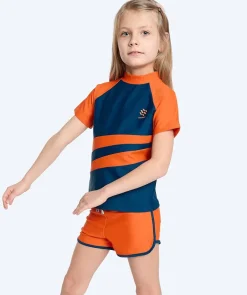 Watery UV-badeshorts til børn - Manami - Orange/blå