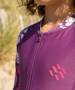Outlet Watery UV-dragt til børn - Athena Langærmet Rashguard - Lilla