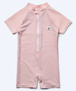 New Watery UV-dragt til børn - Fjord Kortærmet Rashguard - Pink