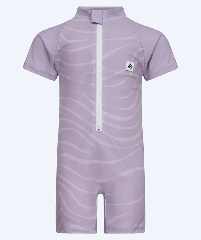 Outlet Watery UV-dragt til børn - Fjord Kortærmet Rashguard - Lilla