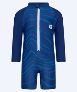 Watery UV-dragt til børn - Fjord Langærmet Rashguard - Mørkeblå
