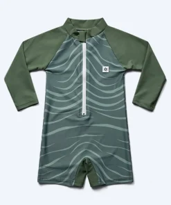 Best Watery UV-dragt til børn - Fjord Langærmet Rashguard - Grøn