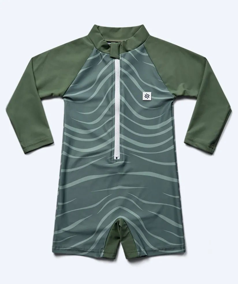 Best Watery UV-dragt til børn - Fjord Langærmet Rashguard - Grøn