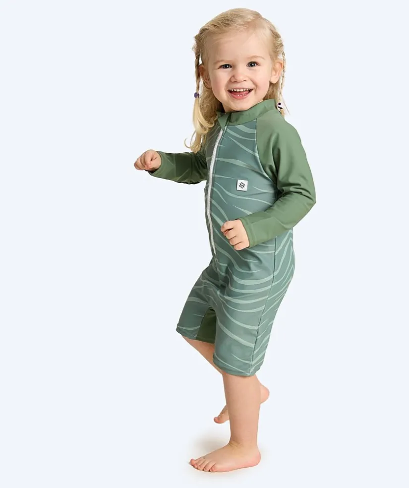 Best Watery UV-dragt til børn - Fjord Langærmet Rashguard - Grøn