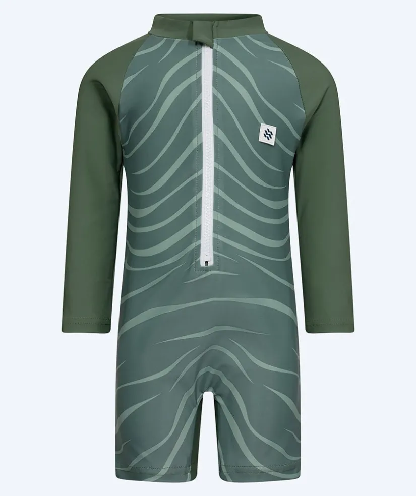 Best Watery UV-dragt til børn - Fjord Langærmet Rashguard - Grøn