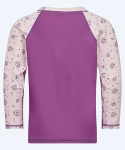 Best Watery UV-trøje til børn - Brandman Langærmet Rashguard - Pink/lilla