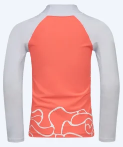 Sale Watery UV-trøje til børn - Chilton Langærmet Rashguard - Lyserød/hvid