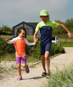 Sale Watery UV-trøje til børn - Chilton Langærmet Rashguard - Lyserød/hvid