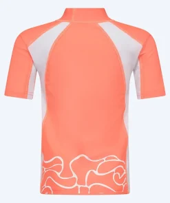 Sale Watery UV-trøje til børn - Chilton Kortærmet Rashguard - Lyserød/hvid