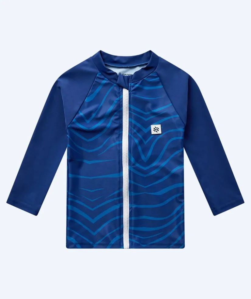 Clearance Watery UV-trøje til børn - Fjord Langærmet Rashguard - Mørkeblå