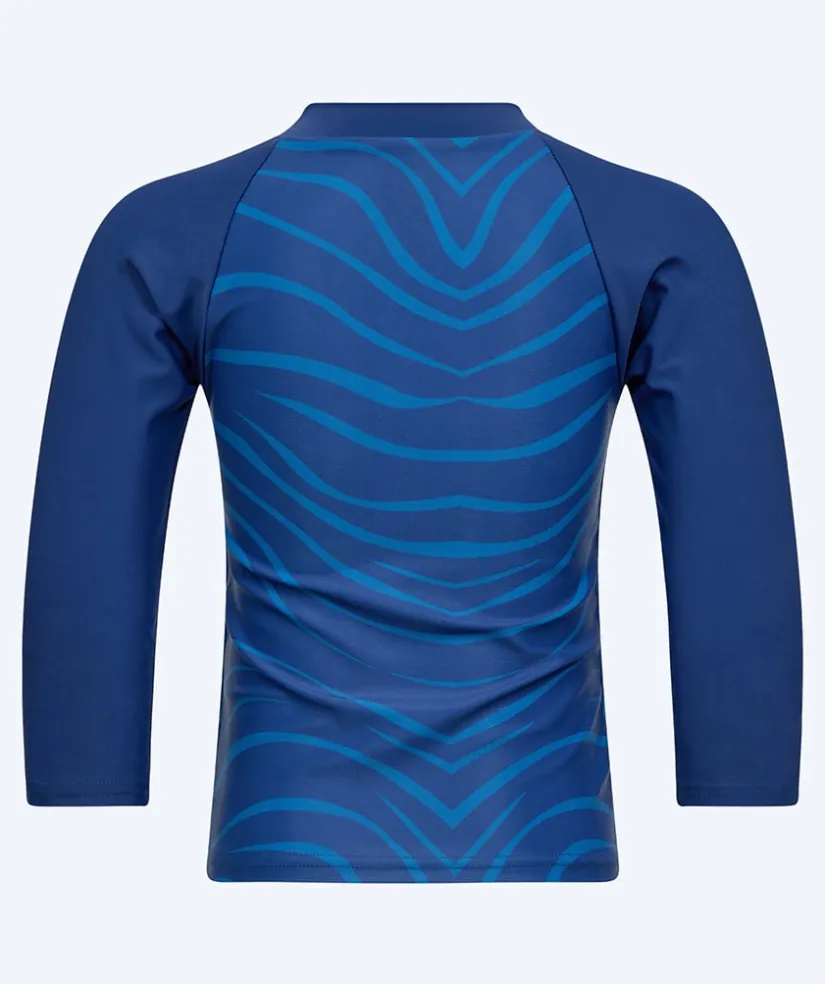 Clearance Watery UV-trøje til børn - Fjord Langærmet Rashguard - Mørkeblå