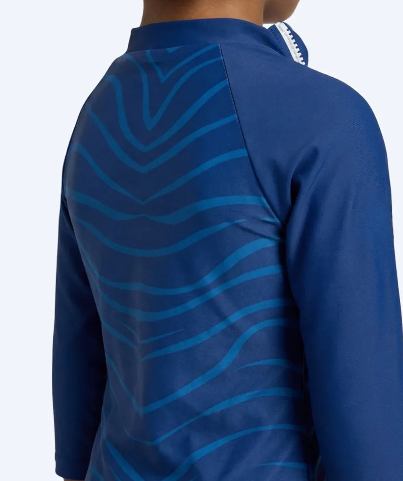 Clearance Watery UV-trøje til børn - Fjord Langærmet Rashguard - Mørkeblå