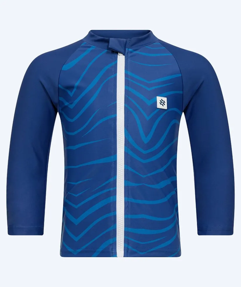 Clearance Watery UV-trøje til børn - Fjord Langærmet Rashguard - Mørkeblå