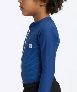 Clearance Watery UV-trøje til børn - Fjord Langærmet Rashguard - Mørkeblå