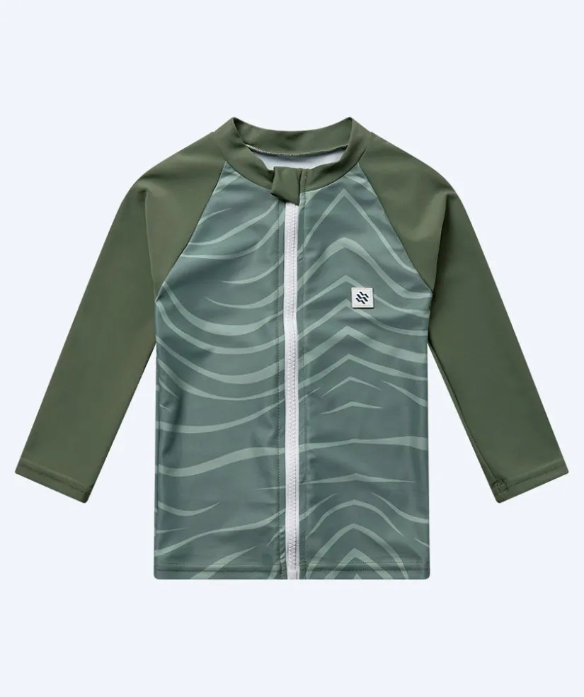 Hot Watery UV-trøje til børn - Fjord Langærmet Rashguard - Grøn