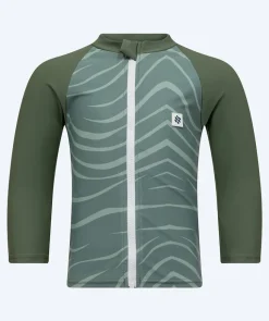 Hot Watery UV-trøje til børn - Fjord Langærmet Rashguard - Grøn