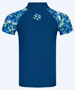 New Watery UV-trøje til børn - Katsu Kortærmet Rashguard - Lyseblå/mørkeblå