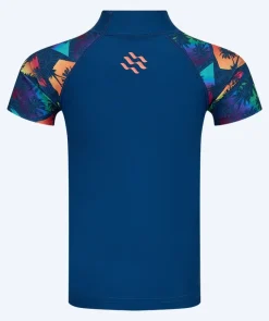 Online Watery UV-trøje til børn - Katsu Kortærmet Rashguard - Multi/mørkeblå