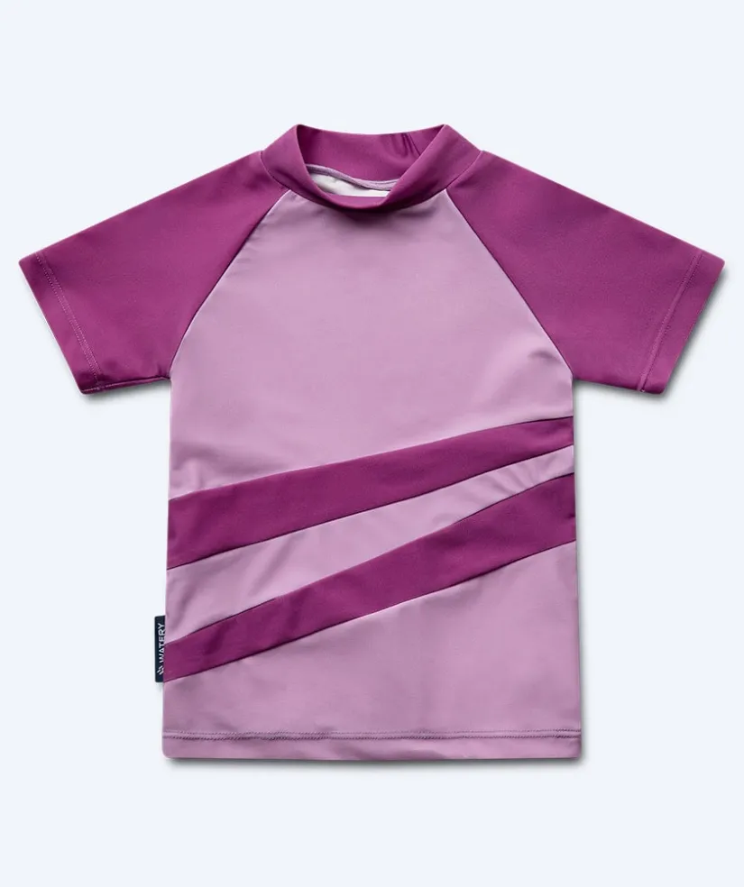 Best Watery UV-trøje til børn - Manami Kortærmet Rashguard - Atlantic Purple