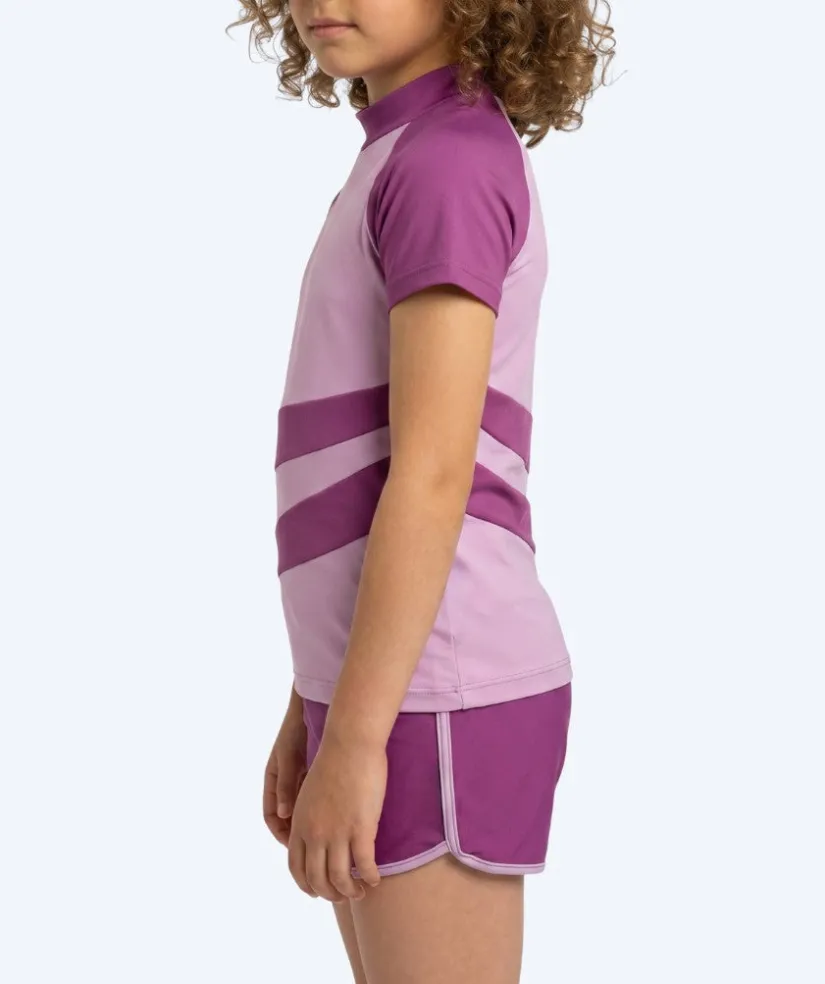 Best Watery UV-trøje til børn - Manami Kortærmet Rashguard - Atlantic Purple