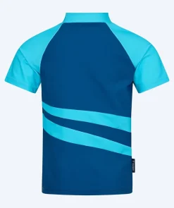 Outlet Watery UV-trøje til børn - Manami Kortærmet Rashguard - Atlantic Blue
