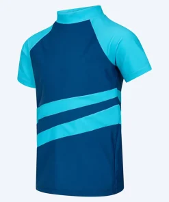 Outlet Watery UV-trøje til børn - Manami Kortærmet Rashguard - Atlantic Blue