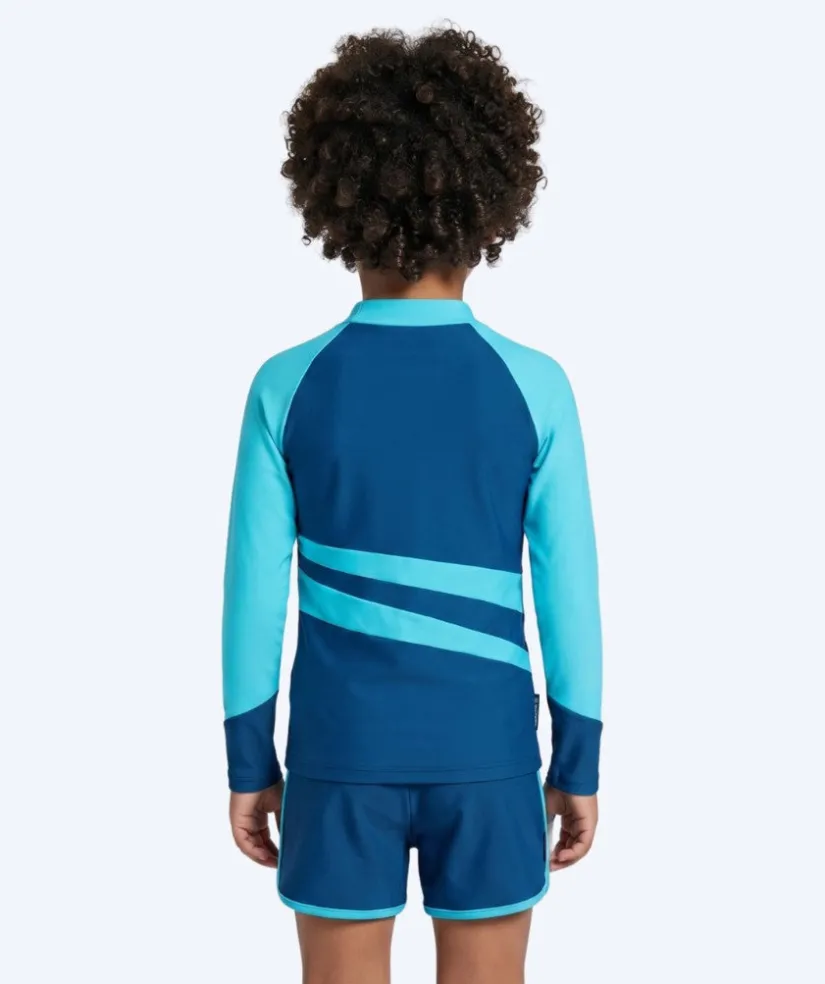 New Watery UV-trøje til børn - Manami Langærmet Rashguard - Atlantic Blue