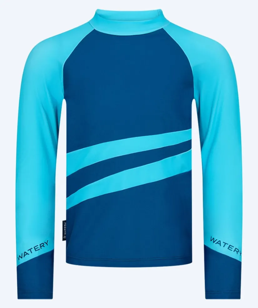New Watery UV-trøje til børn - Manami Langærmet Rashguard - Atlantic Blue