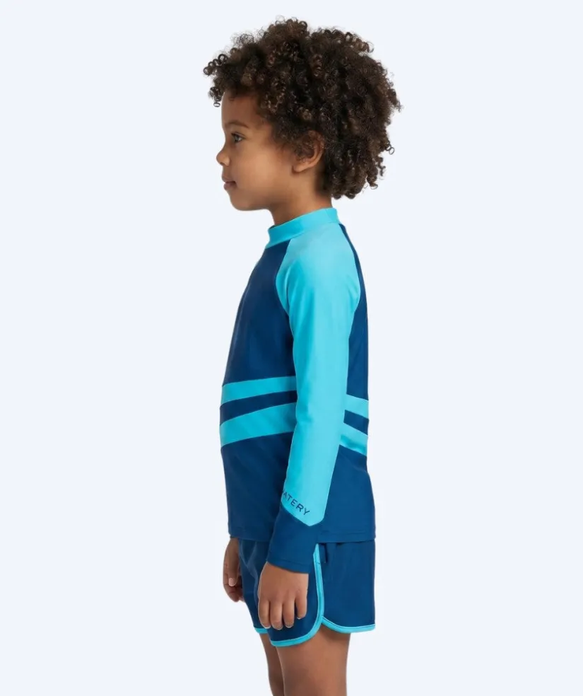 New Watery UV-trøje til børn - Manami Langærmet Rashguard - Atlantic Blue