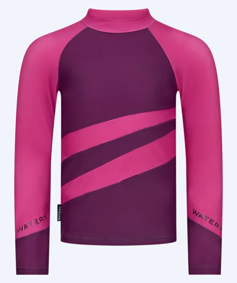 Best Watery UV-trøje til børn - Manami Langærmet Rashguard - Lilla