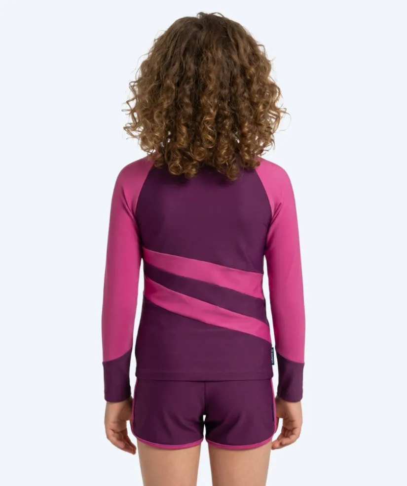 Best Watery UV-trøje til børn - Manami Langærmet Rashguard - Lilla