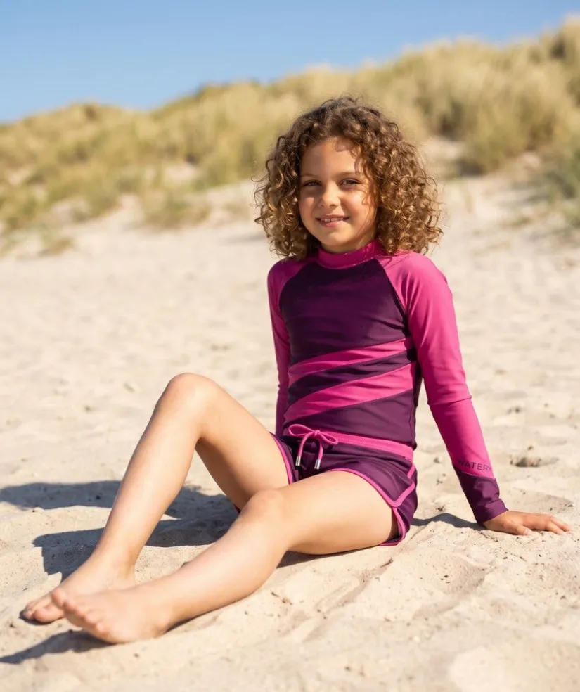 Best Watery UV-trøje til børn - Manami Langærmet Rashguard - Lilla
