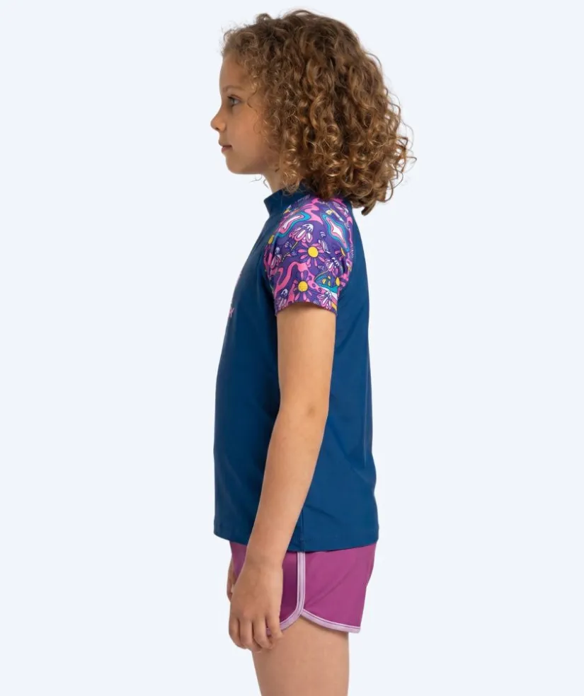 Best Watery UV-trøje til børn - Osiris Kortærmet Rashguard - Multi/mørkeblå