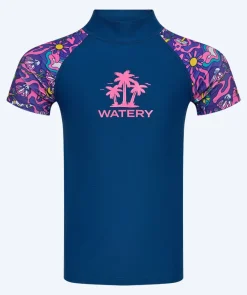 Best Watery UV-trøje til børn - Osiris Kortærmet Rashguard - Multi/mørkeblå