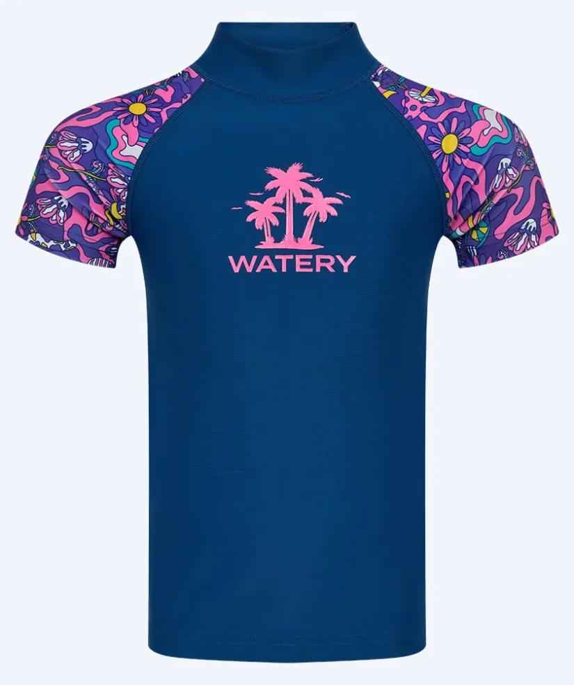 Best Watery UV-trøje til børn - Osiris Kortærmet Rashguard - Multi/mørkeblå