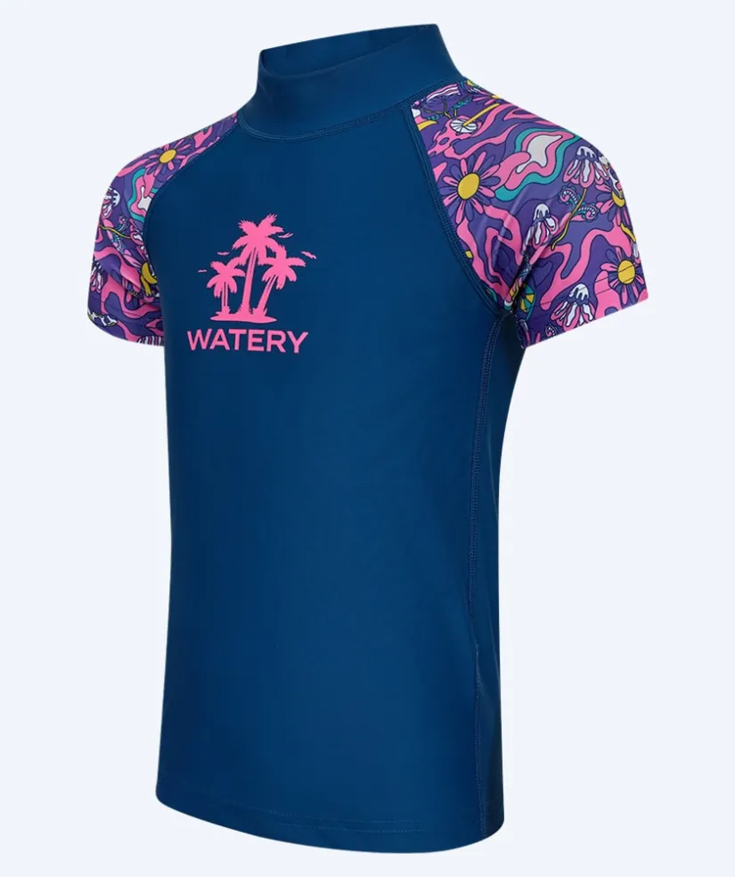 Best Watery UV-trøje til børn - Osiris Kortærmet Rashguard - Multi/mørkeblå