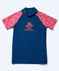 Hot Watery UV-trøje til børn - Osiris Kortærmet Rashguard - Pink/mørkeblå